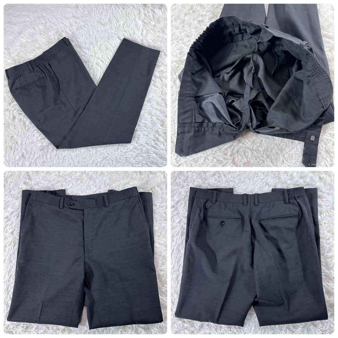 スーツセレクト スリーピーススーツ グレー AB5 ゆったり オールシーズン