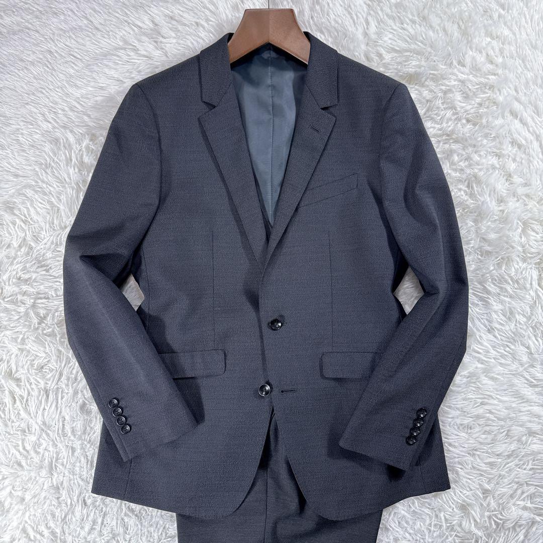 スーツセレクト スリーピーススーツ グレー AB5 ゆったり オールシーズン