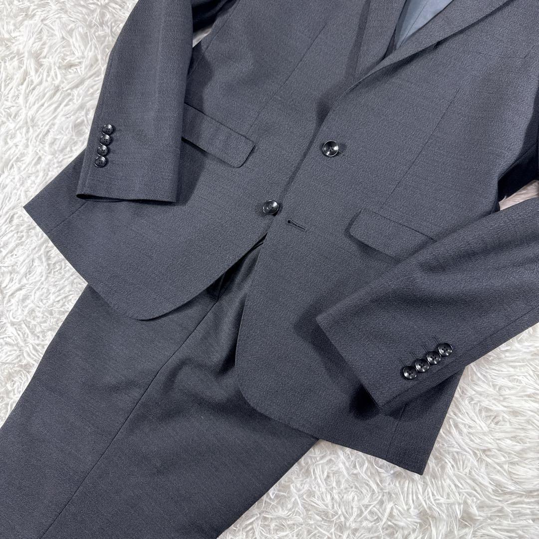 スーツセレクト スリーピーススーツ グレー AB5 ゆったり オールシーズン