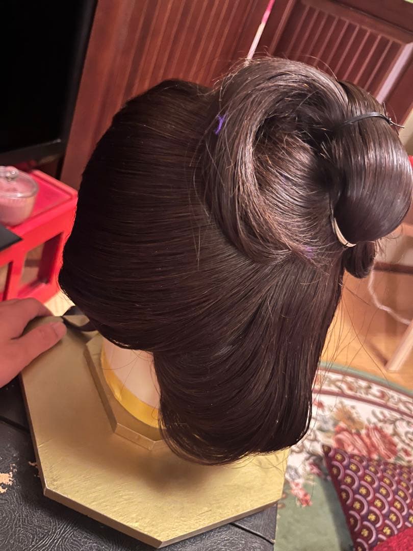 大衆演劇女形役者髷