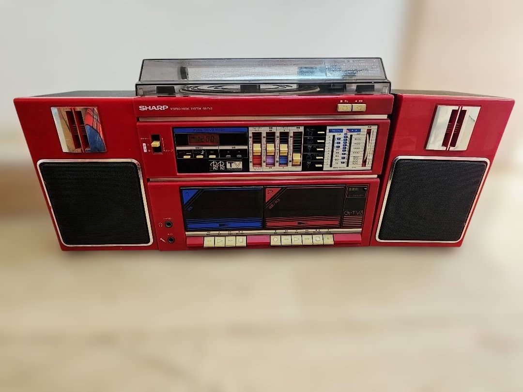 SHARPステレオミュージックシステムGS-TV3 レコードミニコンポラジカセ