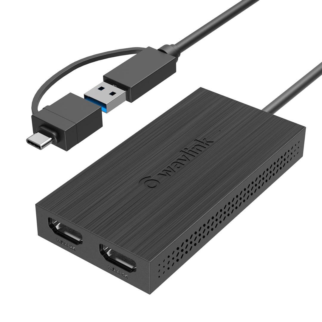 WAVLINK USB 3.0 HDMIデュアルディスプレイアダプター
