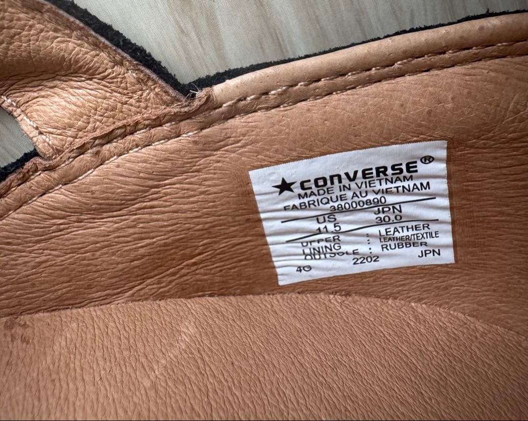 【新品】 コンバース オールスター クップ グルカサンダル 黒 レザー 30