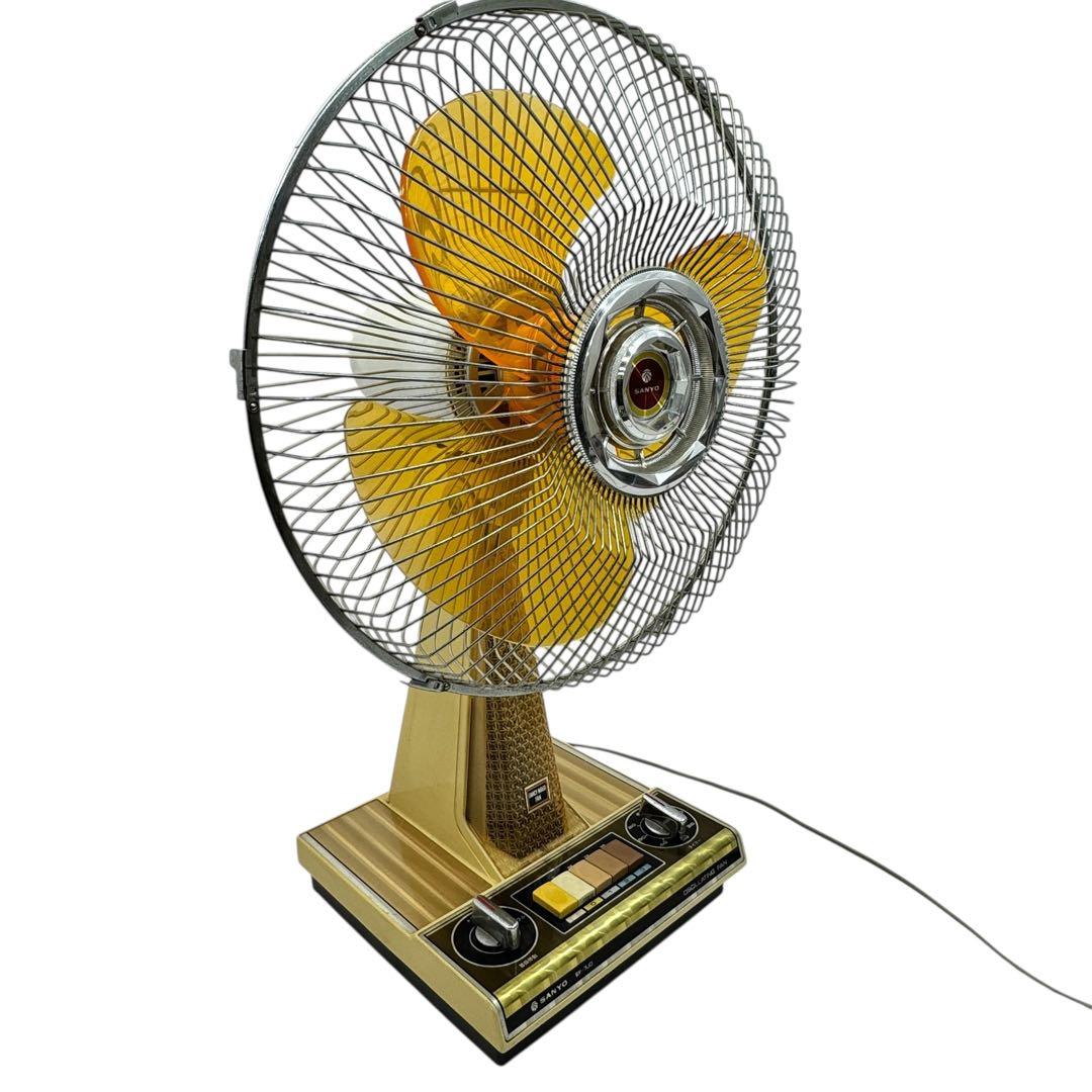 昭和レトロ扇風機 SANYO サンヨー イルミネーション 希少動作品