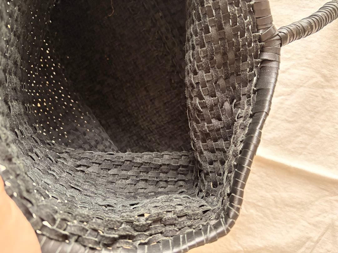 レザー　かごバッグ　メッシュバッグ　本革　検）トゥモローランド