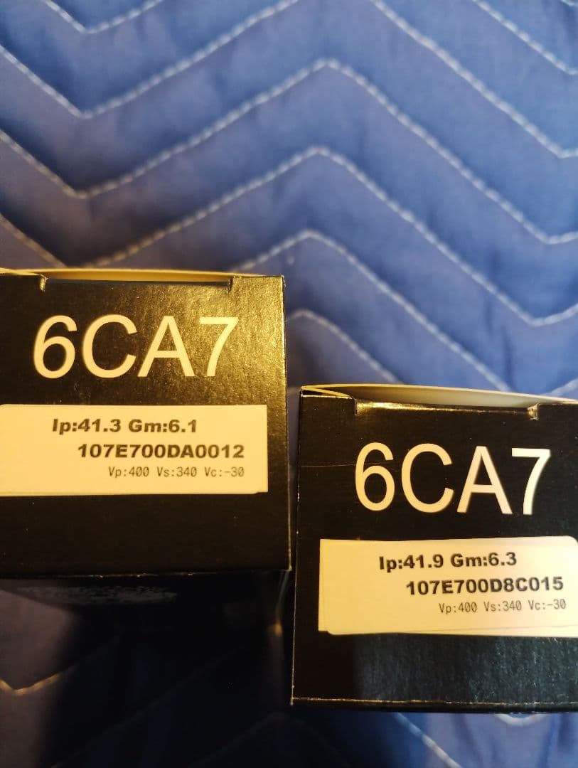 エレクトロハーモニクス　6CA7(EL34)太管ペア　未使用品　その１