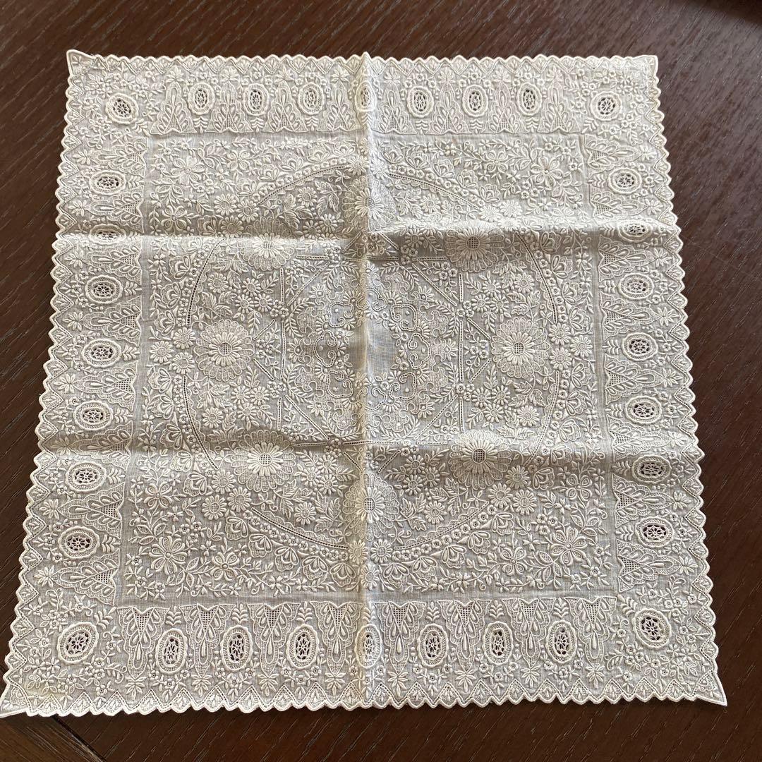 スワトウ 手刺繍 ハンカチ 汕頭