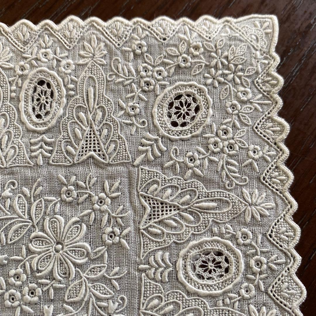 スワトウ 手刺繍 ハンカチ 汕頭