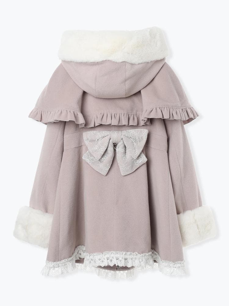 [NOEMIE]新品ケープフリルドーリーフレアコート