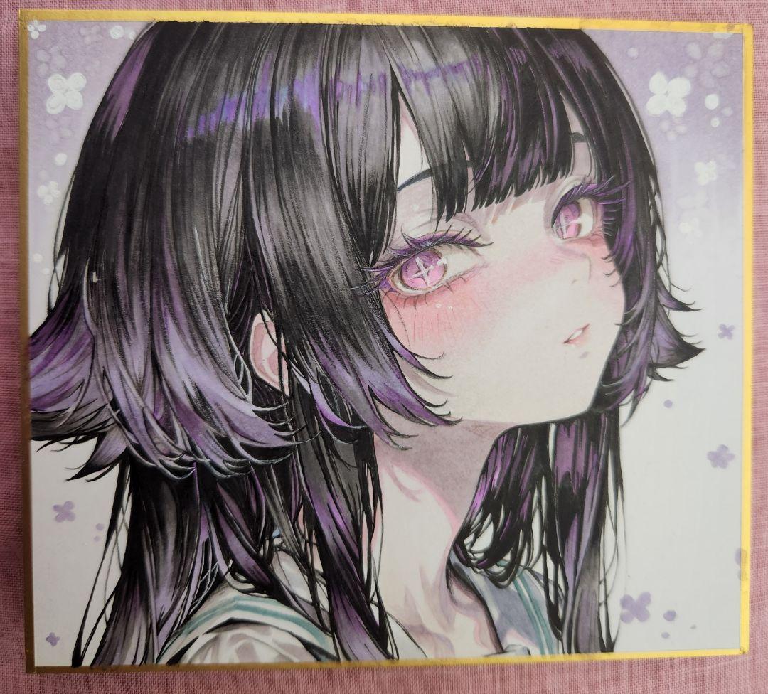 手描きアナログイラスト(セーラー服)