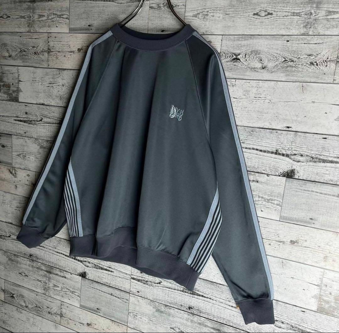 【希少カラー】Needlesワンポイント刺繍ロゴパピヨントラックスウェット