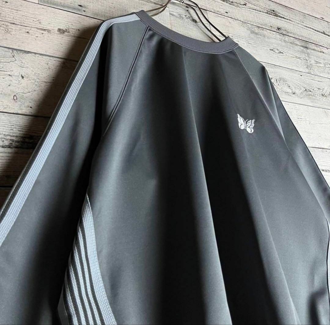 【希少カラー】Needlesワンポイント刺繍ロゴパピヨントラックスウェット