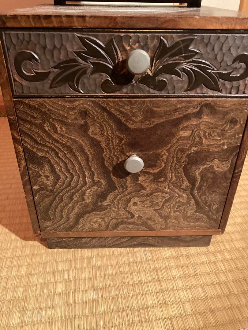 年代物　姿見　鏡台　化粧台　鏡　昭和レトロ　昭和家具　古民家