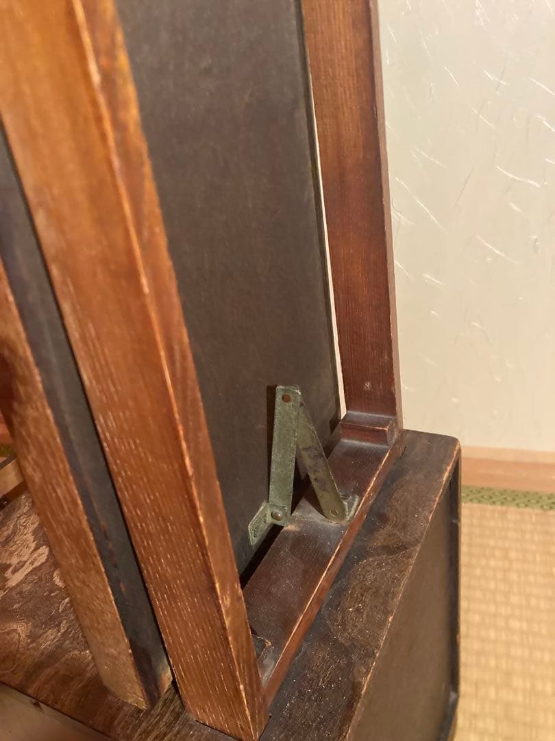 年代物　姿見　鏡台　化粧台　鏡　昭和レトロ　昭和家具　古民家