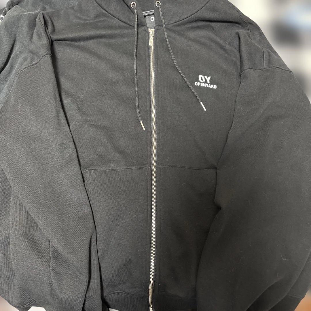 OY ジップパーカー ブラック