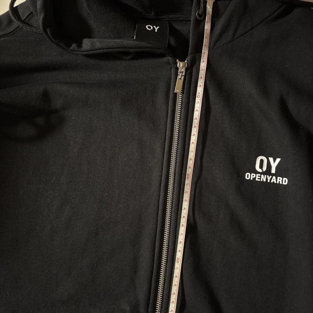 OY ジップパーカー ブラック