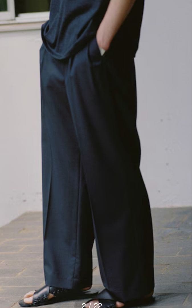 パンツ SUMMER WOOL SLACKS lidnm 24ss