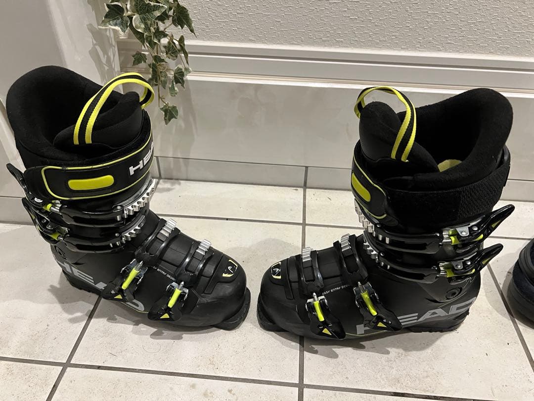 【春風】HEAD スキーブーツ ブラック/イエロー　25cm