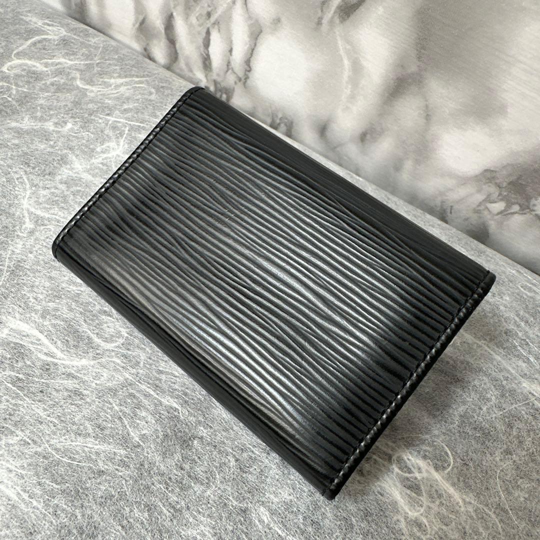 さくらLouis Vuitton エピレザー 黒　6連キーリング　超美品