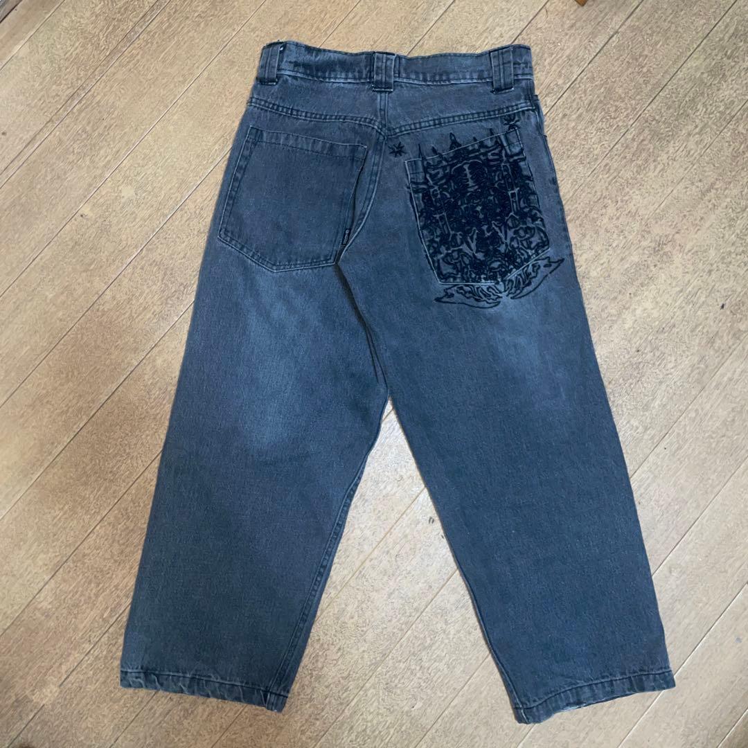 earl skateboards刺繍入りデニムパンツ