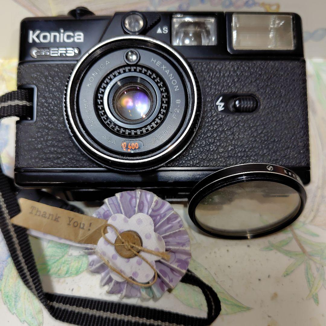 ☆☆良品❕全動作確認済☆☆ KONICA C35 EF3 　ブラック