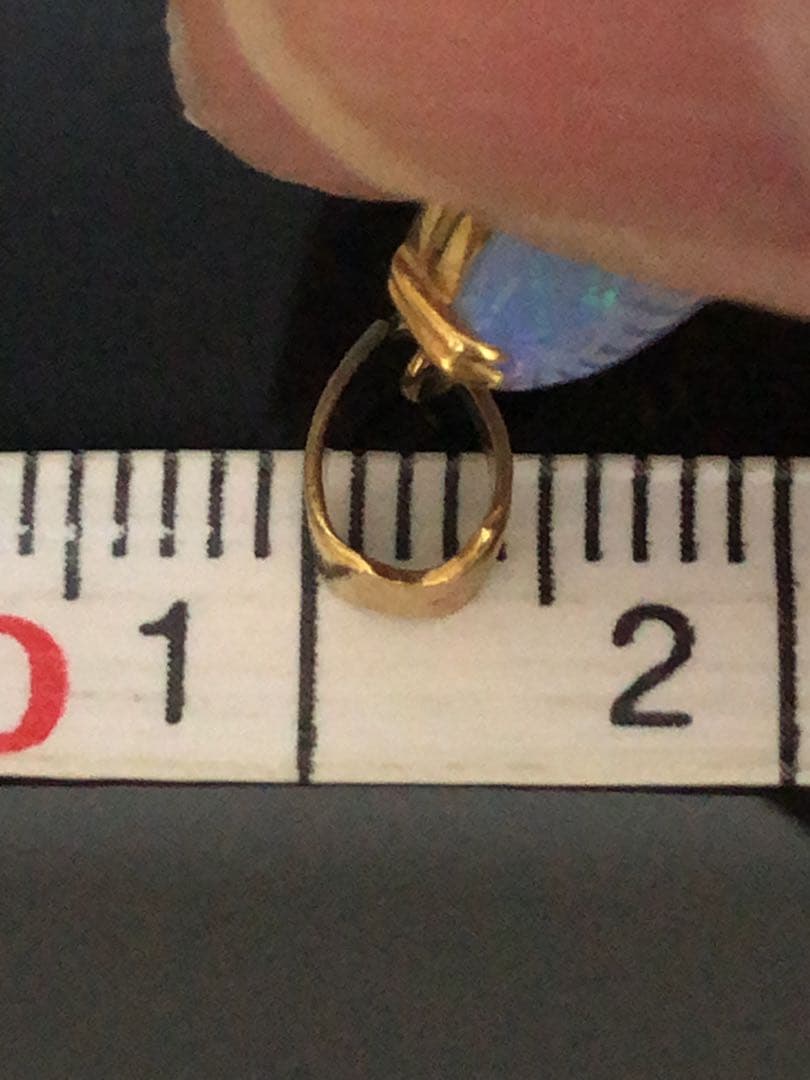 昭和レトロ　ヴィンテージ K18 オパールペンダントトップ