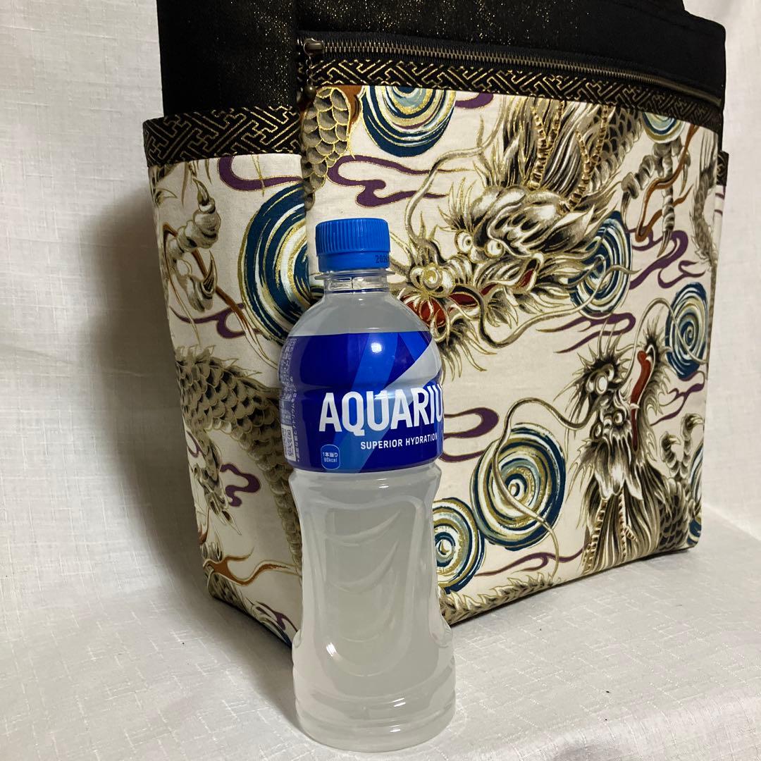 龍柄　ハンドメイド　トートバッグ　和柄　大きめ