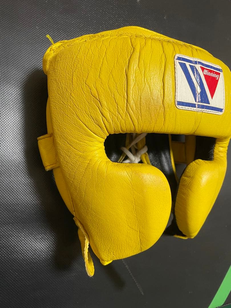 Winning製 ボクシングヘッドギア Mサイズ（イエロー）