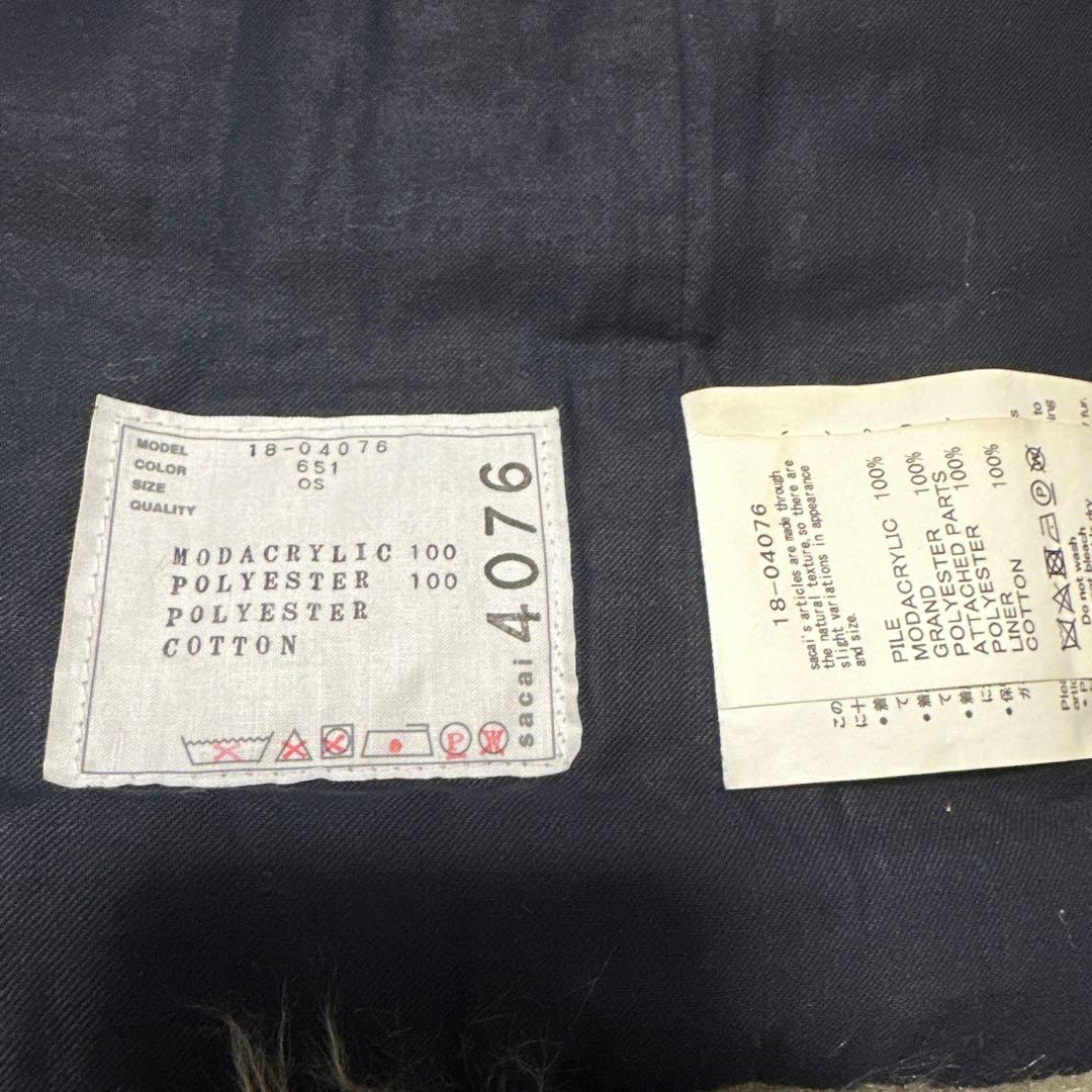 sacai エコファーネックウォーマー