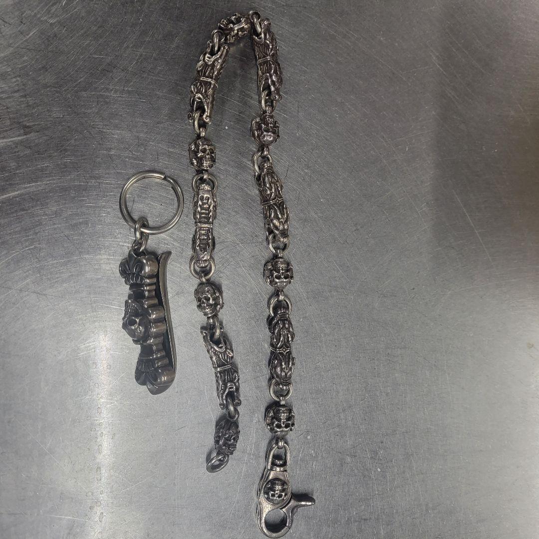 クリームソーダ シルバーウォレットチェーン 294gガボールタイプキーチェーン