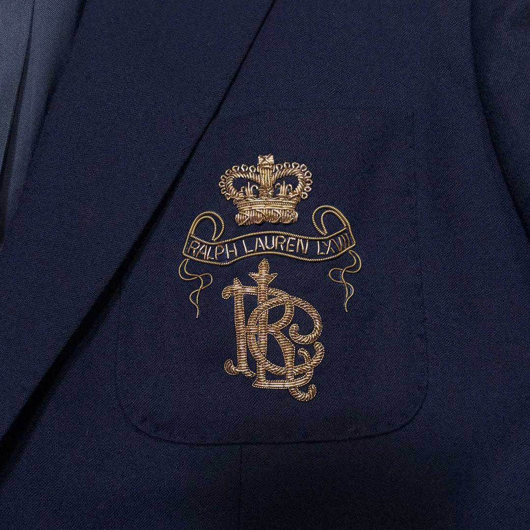 RALPH LAUREN ラルフローレン　金ボタン紺ブレテーラードジャケット　S