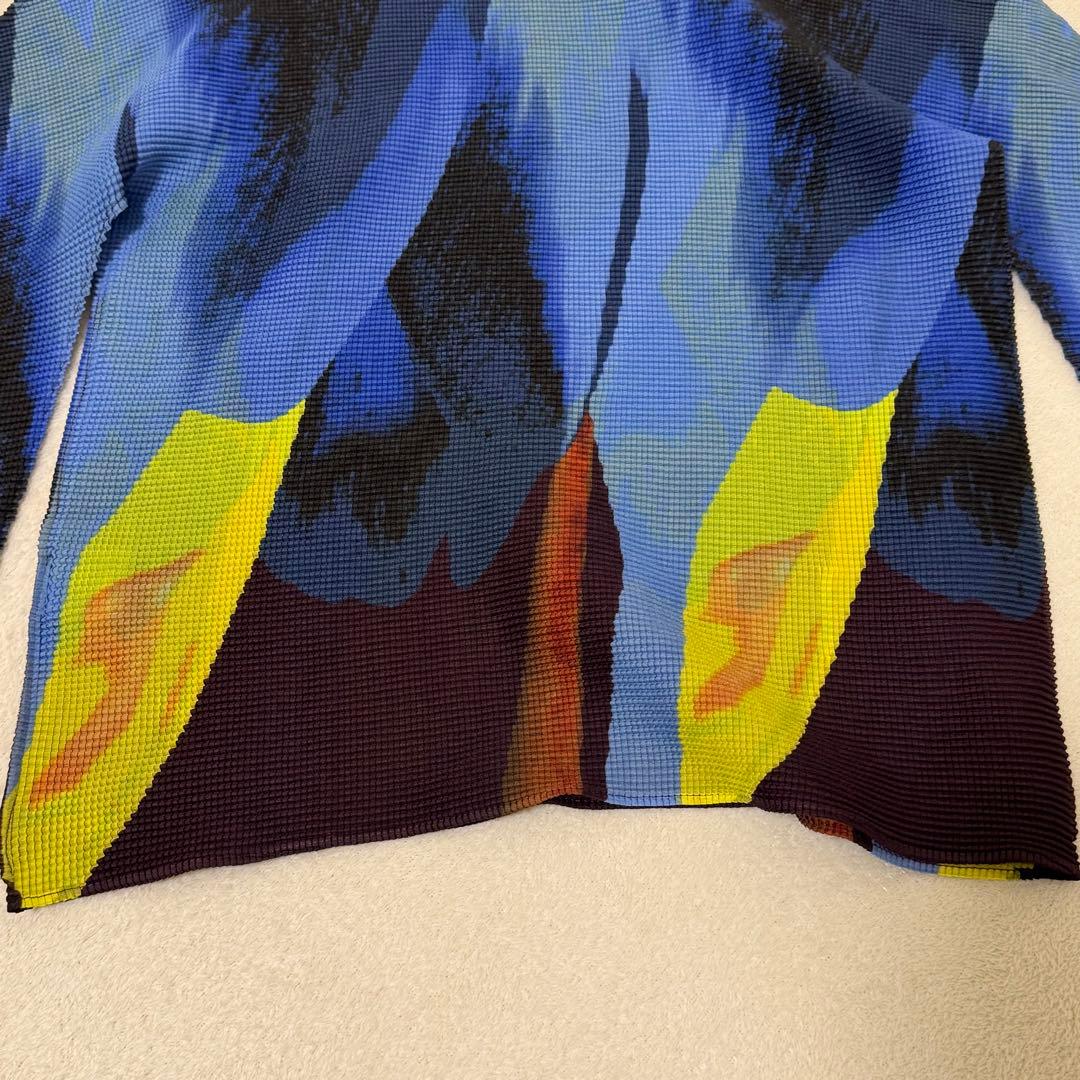極美品✨ISSEY MIYAKE me グラデーション　プリーツ　長袖