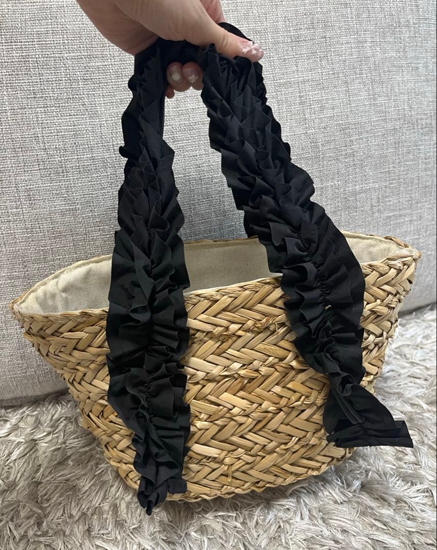 SNIDEL  ビジューかごバッグ