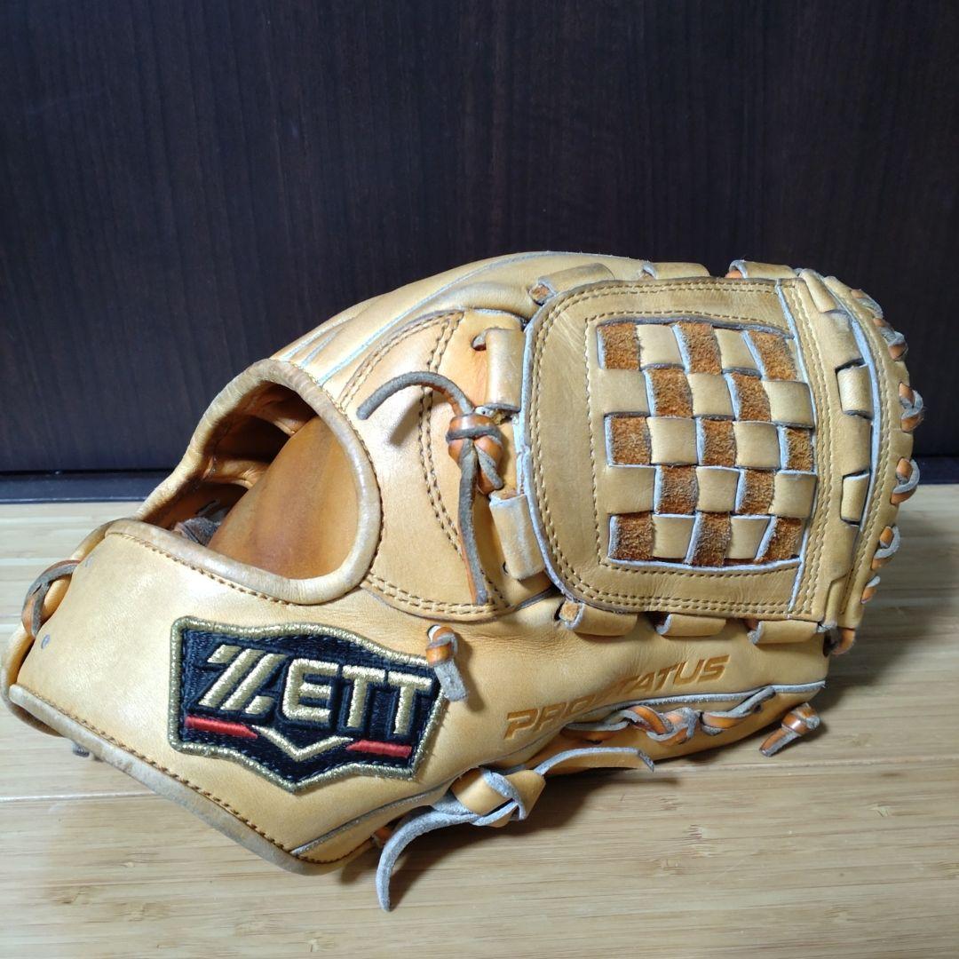 ZETT PROSTATUS 軟式グローブ オレンジ系 源田モデル