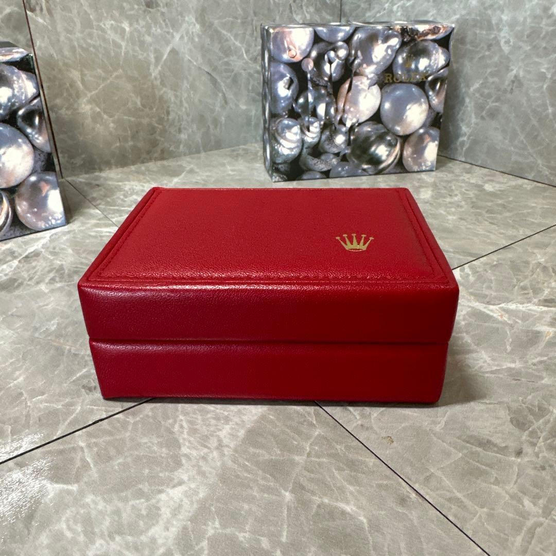 ROLEX レザー製カードケース レッド