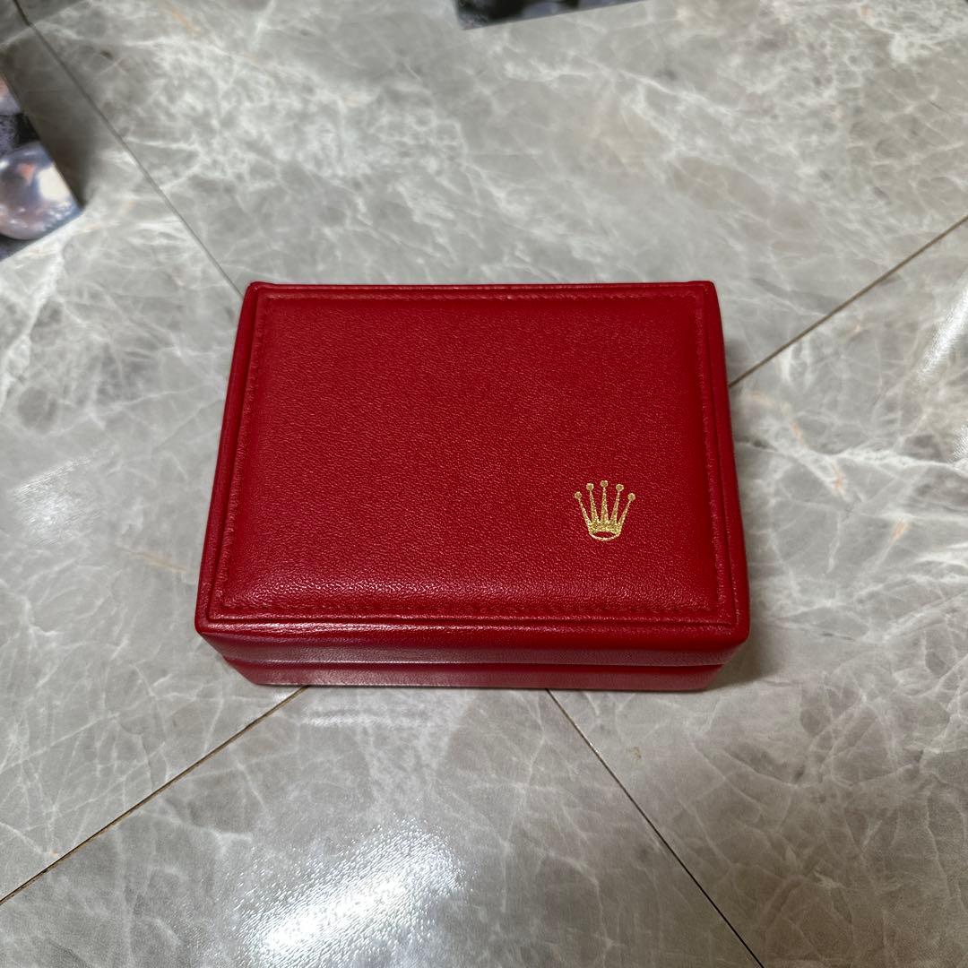 ROLEX レザー製カードケース レッド