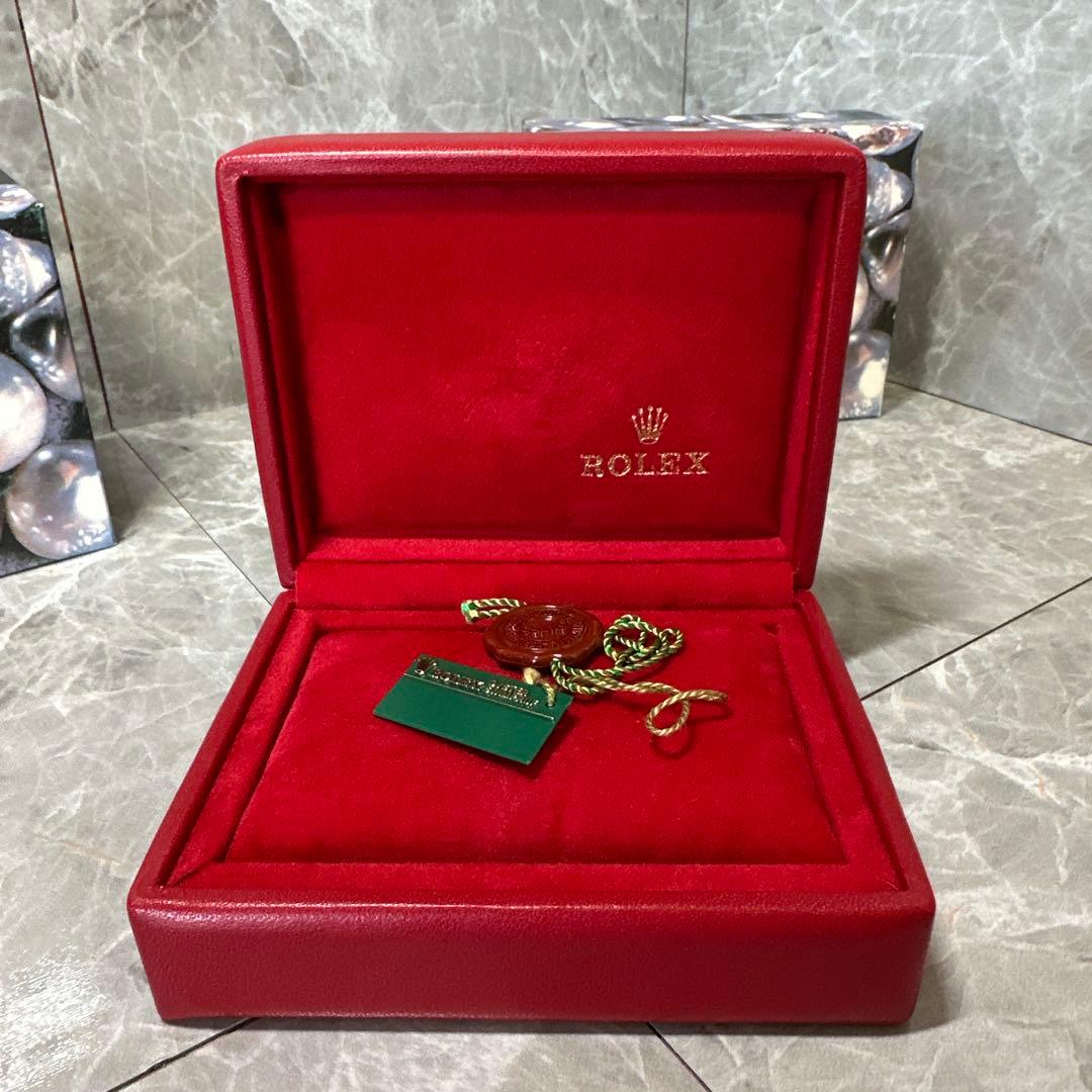 ROLEX レザー製カードケース レッド