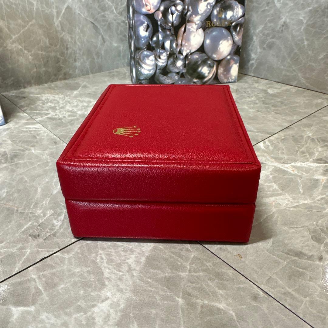 ROLEX レザー製カードケース レッド