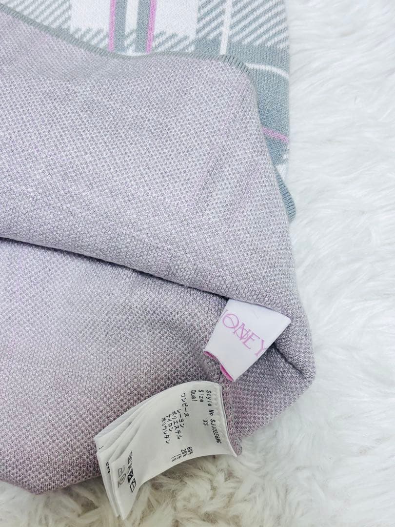 HONEYMEW checkアンサンブルワンピース