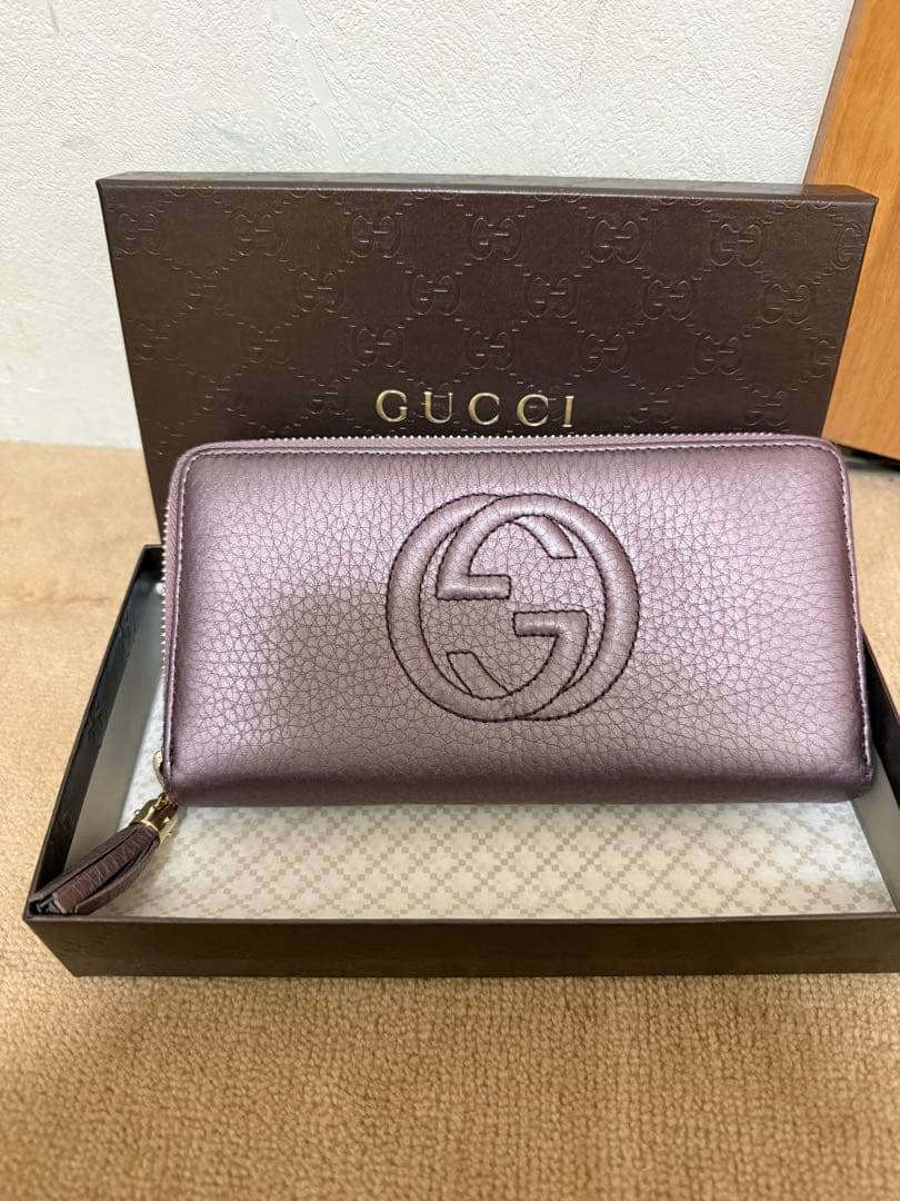 週末限定お値下げ！GUCCI　ソーホー　長財布　ラウンドファスナー　レザー