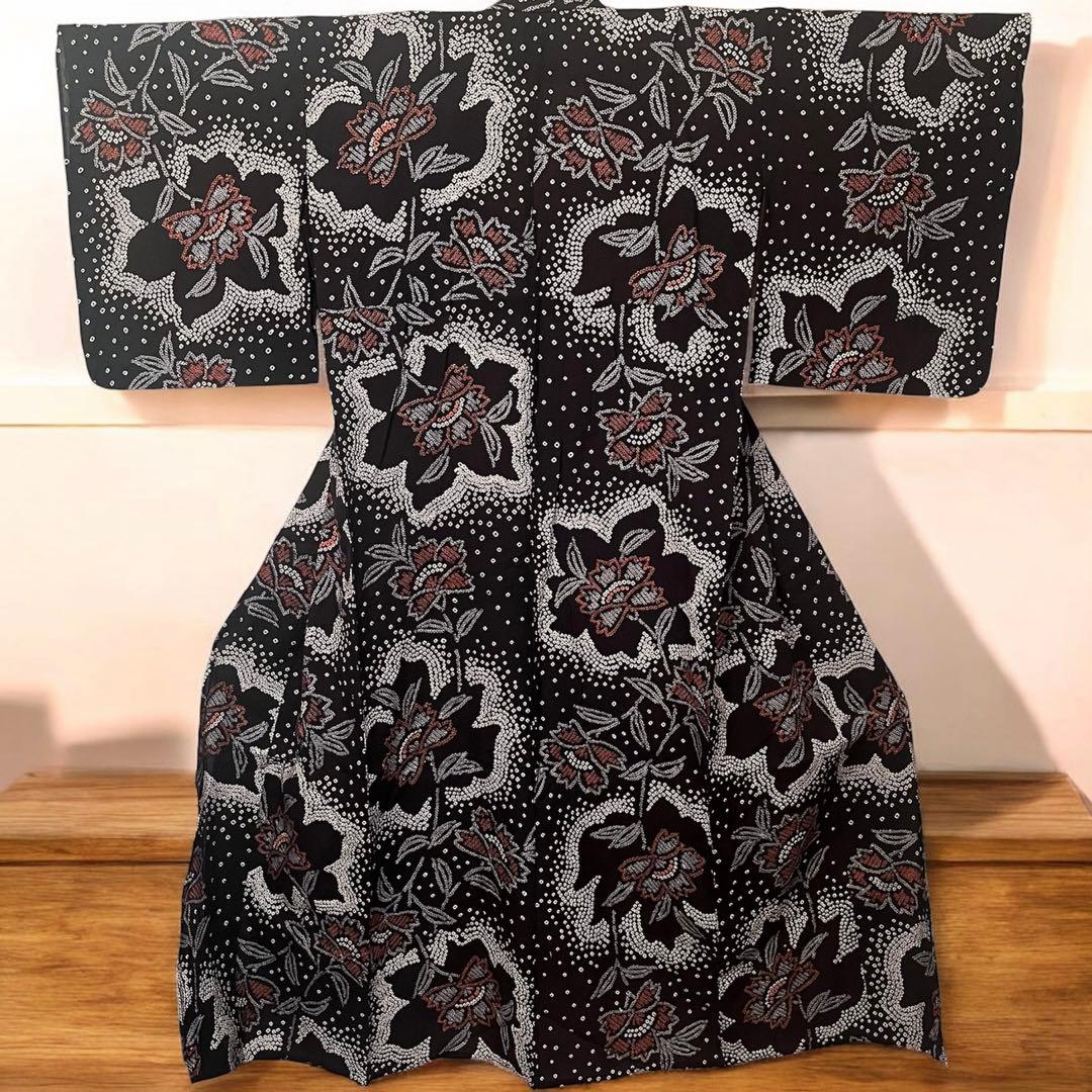 専用　有松鳴海絞り 黒　極美品