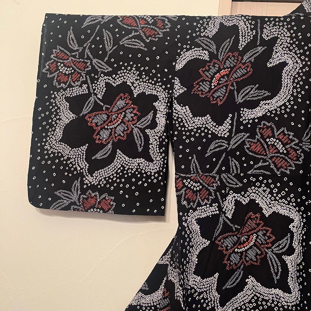 専用　有松鳴海絞り 黒　極美品