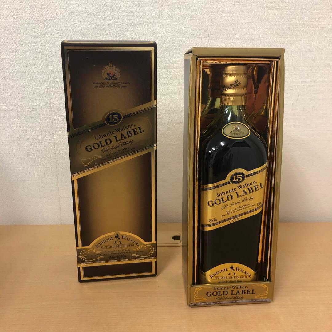 未開封☆ジョニーウォーカー ゴールドラベル 750ml 43度 古酒 ウイスキー