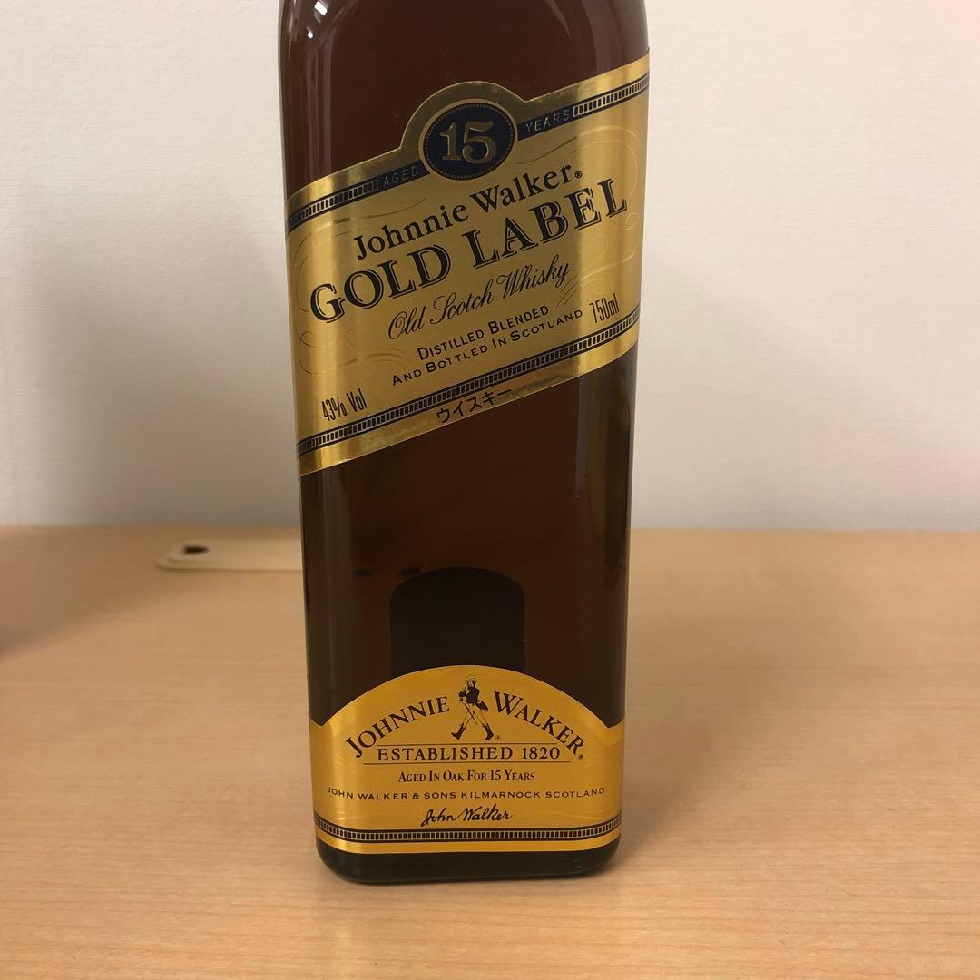 未開封☆ジョニーウォーカー ゴールドラベル 750ml 43度 古酒 ウイスキー