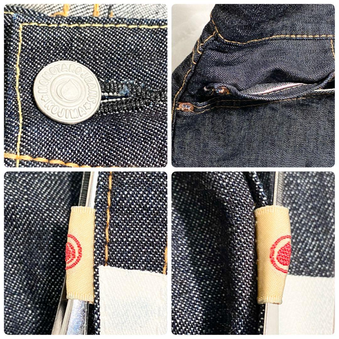 A17406 美品 桃太郎ジーンズ 出陣レーベル デニムショートパンツ W30