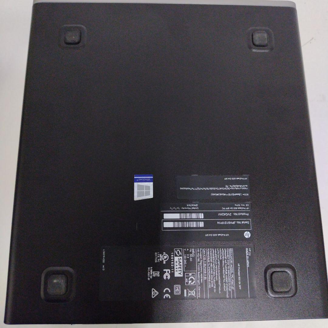 HP ProDesk 600 G4 SFF i5-8500 / メモリ8GB