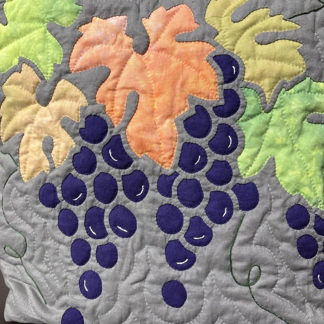 ハワイアンキルトバッグ★ハンドメイド★葡萄