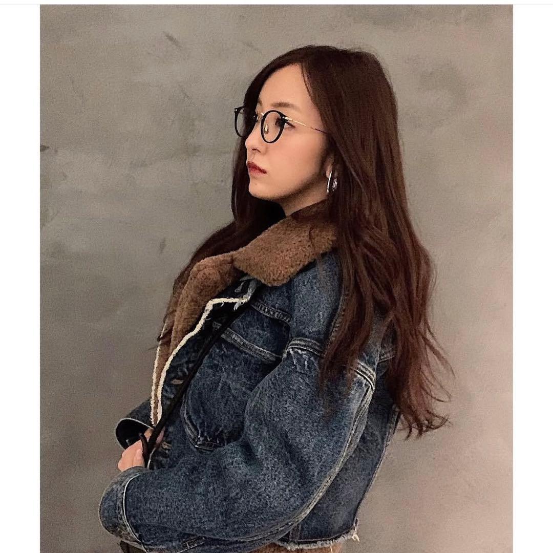 板野友美着用　ameriボア付きデニムジャケット