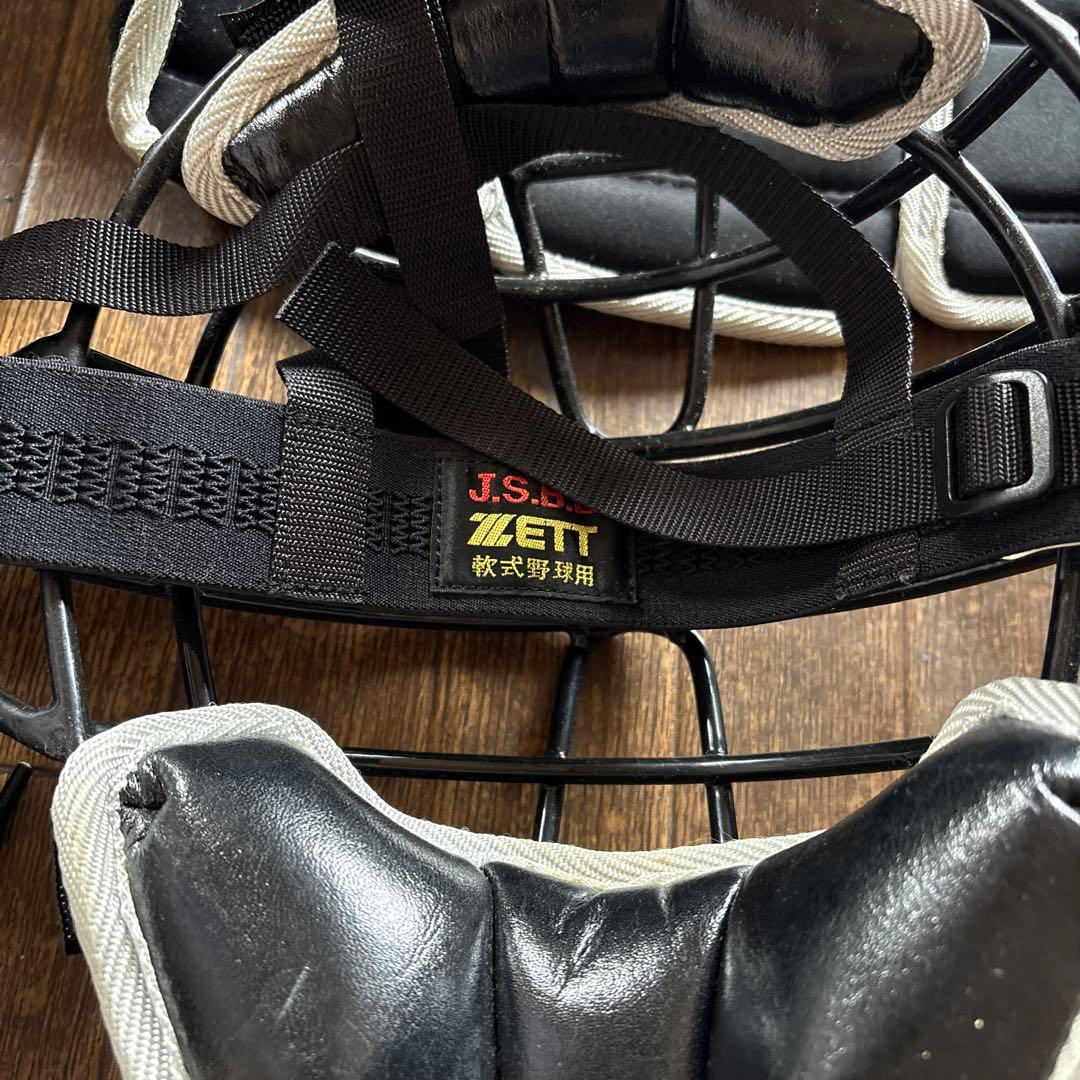 ま*つ様 ZETT JSBB キャッチャー防具セット　少年軟式野球用　黒　日本製