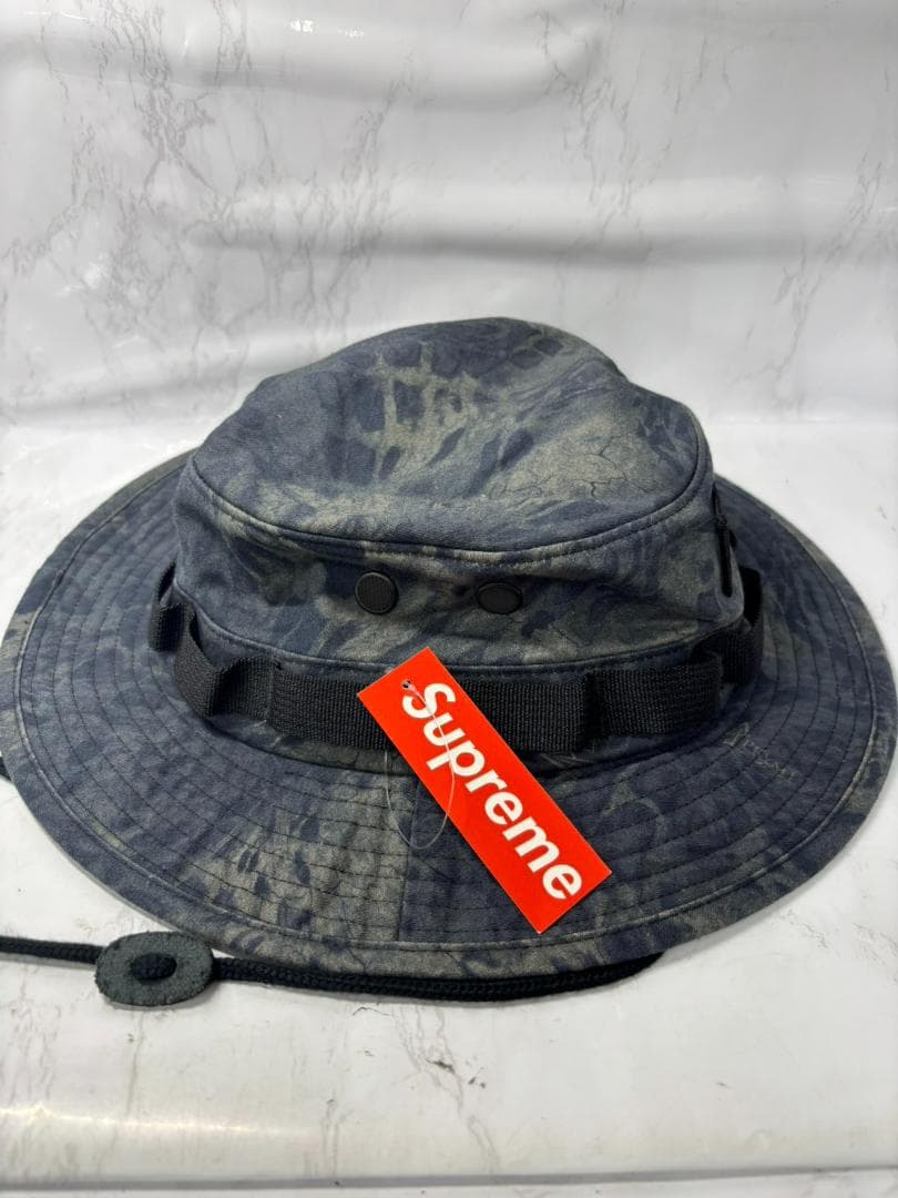 未使用 タグ付 Supreme ミリタリーブーニーハット M/L 迷彩 ブラック